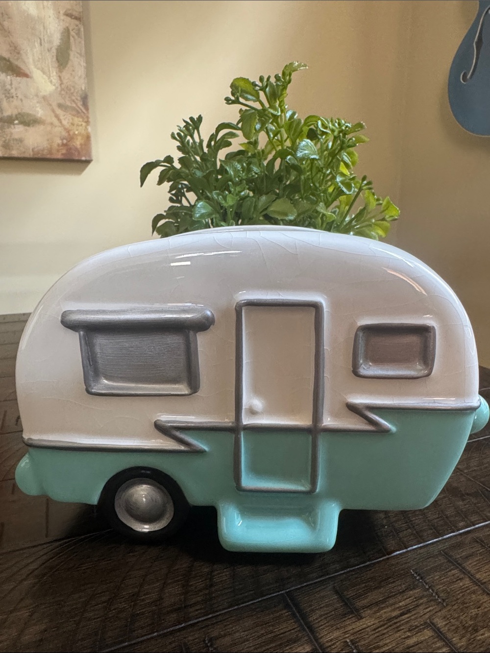Ceramic Retro Camper Planter